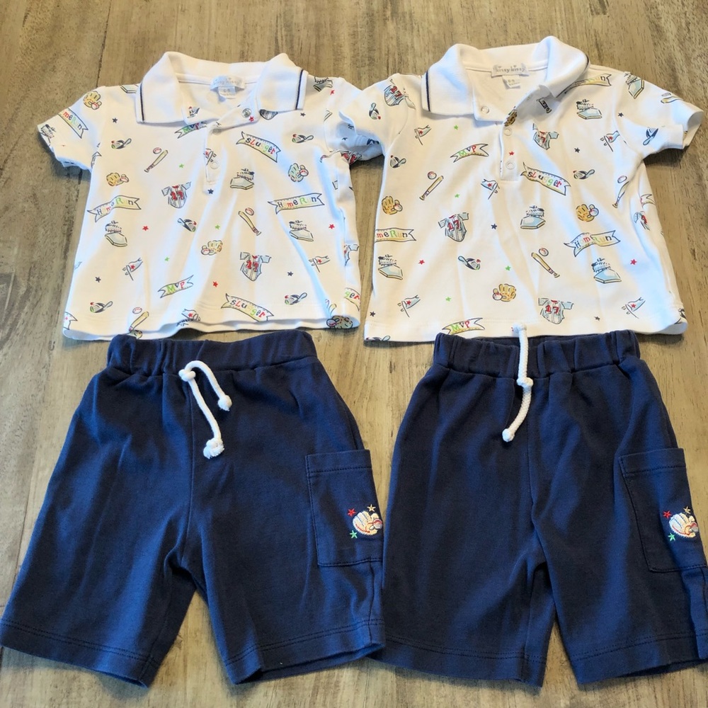 Kissy Kissy sports shirt and short set